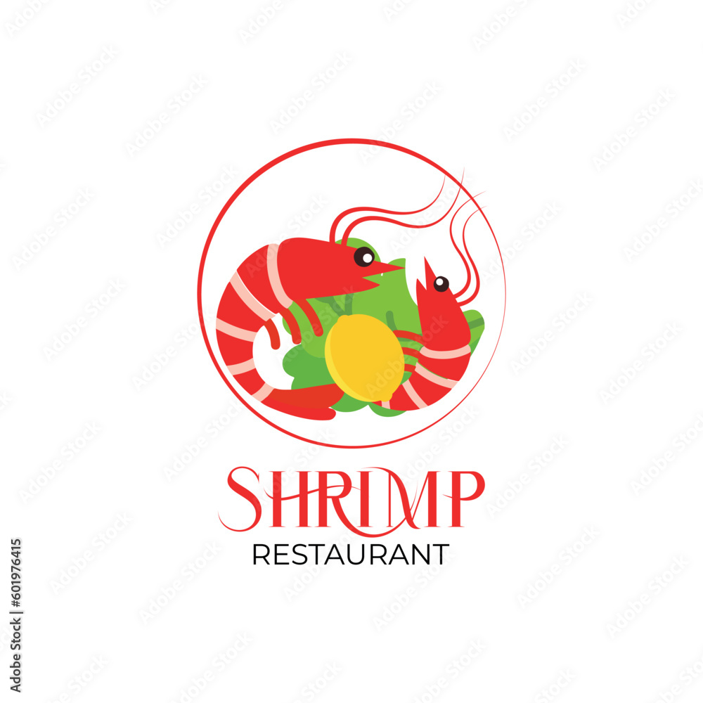 shrimp restaurant logo,seafood logo,shrimp logo. Shrimp seafood logo