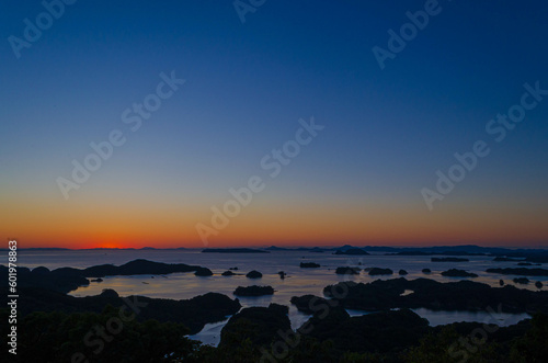 九十九島の夕景