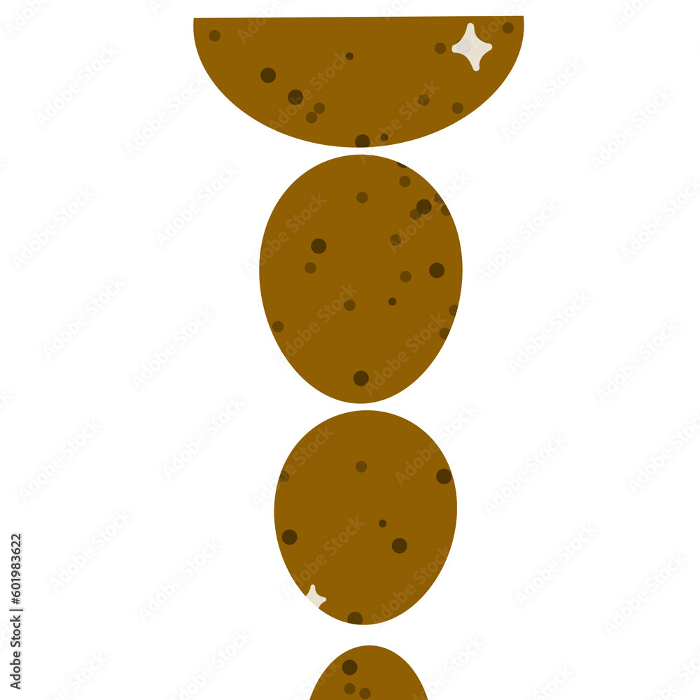 Fototapeta premium Dirt road pathway. Road illustration.pebble road..