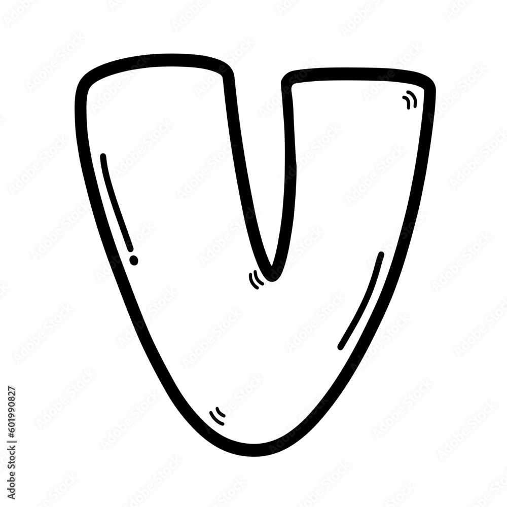 alphabet V alphabet V