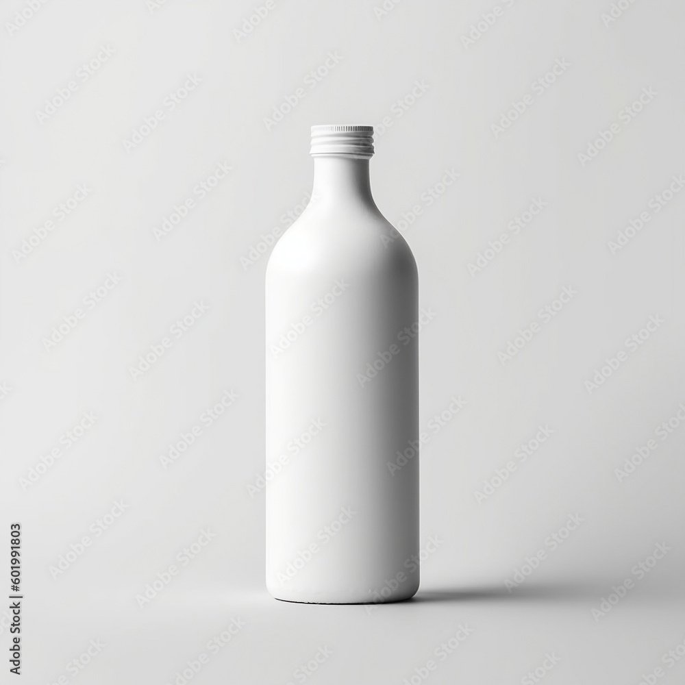 white plastic bottle on isolated white background generative ai white plastic bottle on isolated white background generative ai