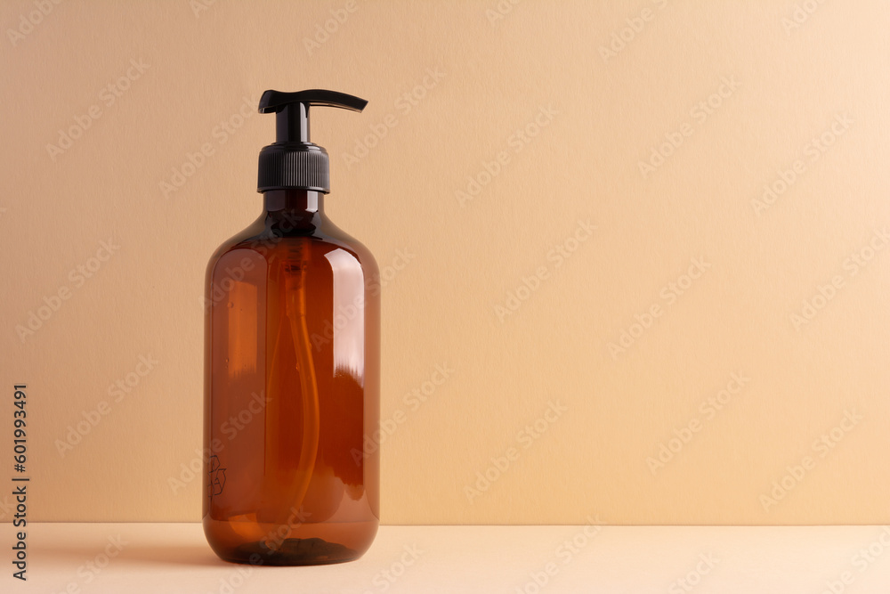 Recycled plastic pump bottle for mock-up Recycled plastic pump bottle for mock-up
