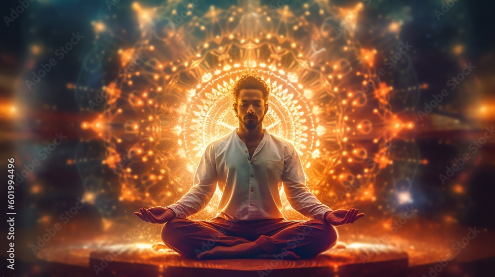Man in meditation Man in meditation