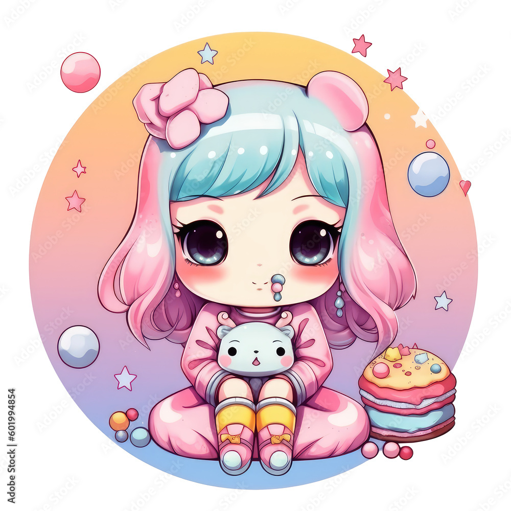Cute cartoon animal character design on a transparant background, PNG, Generative Ai Cute cartoon animal character design on a transparant background, PNG, Generative Ai