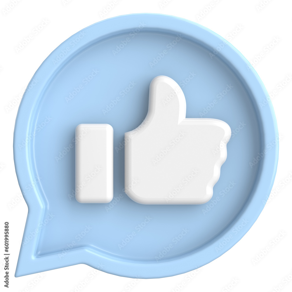 Like button. Like icon. 3D illustration. Like button. Like icon. 3D illustration.