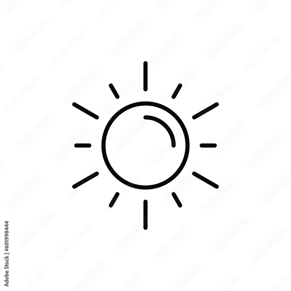 Sun icon vector stock. Sun icon vector stock.