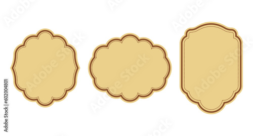 banners vintage banner shape labels shape luxury frames luxury shape on a white background vector illustration