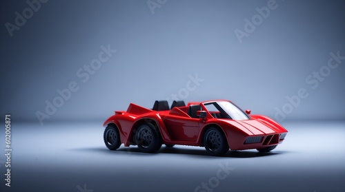 red toy sport car Generated by AI © Ticha