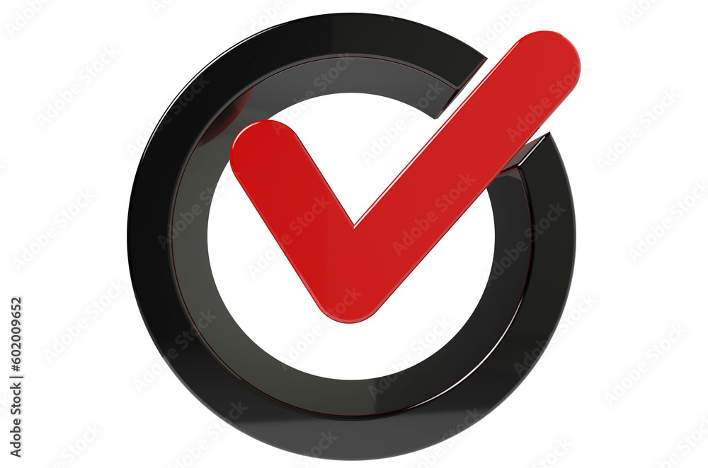 3D Tick - Check Mark Sign on Transparent Background 3D Tick - Check Mark Sign on Transparent Background