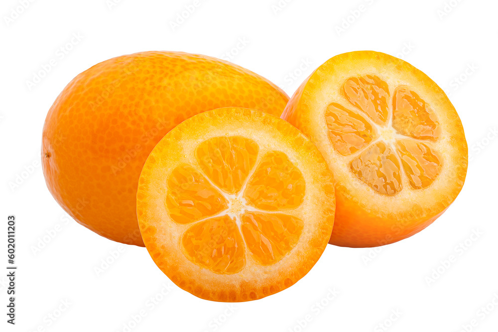 kumquat isolated on white background, full depth of field kumquat isolated on white background, full depth of field