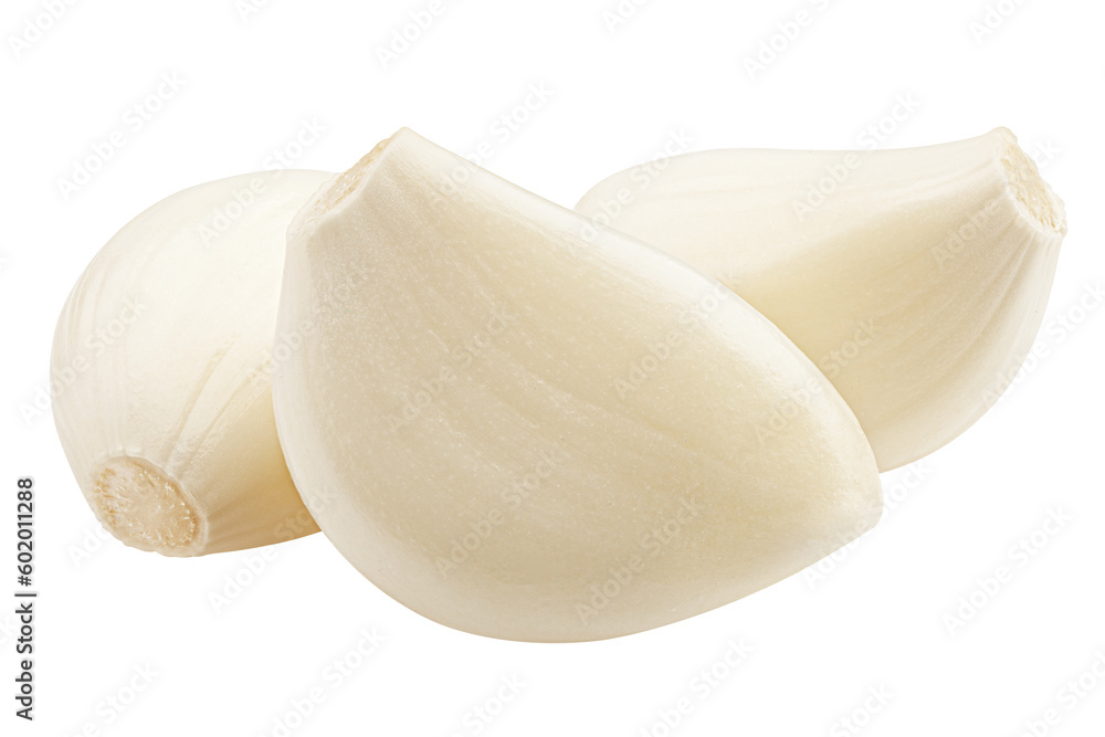 garlic, isolated on white background, full depth of field garlic, isolated on white background, full depth of field