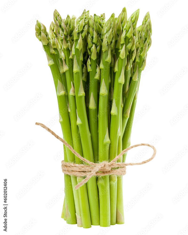 Naklejka premium asparagus isolated on white background, full depth of field