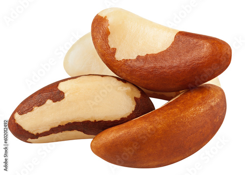 Bild auf Leinwand Brazil Nut isolated on white background, full depth of field