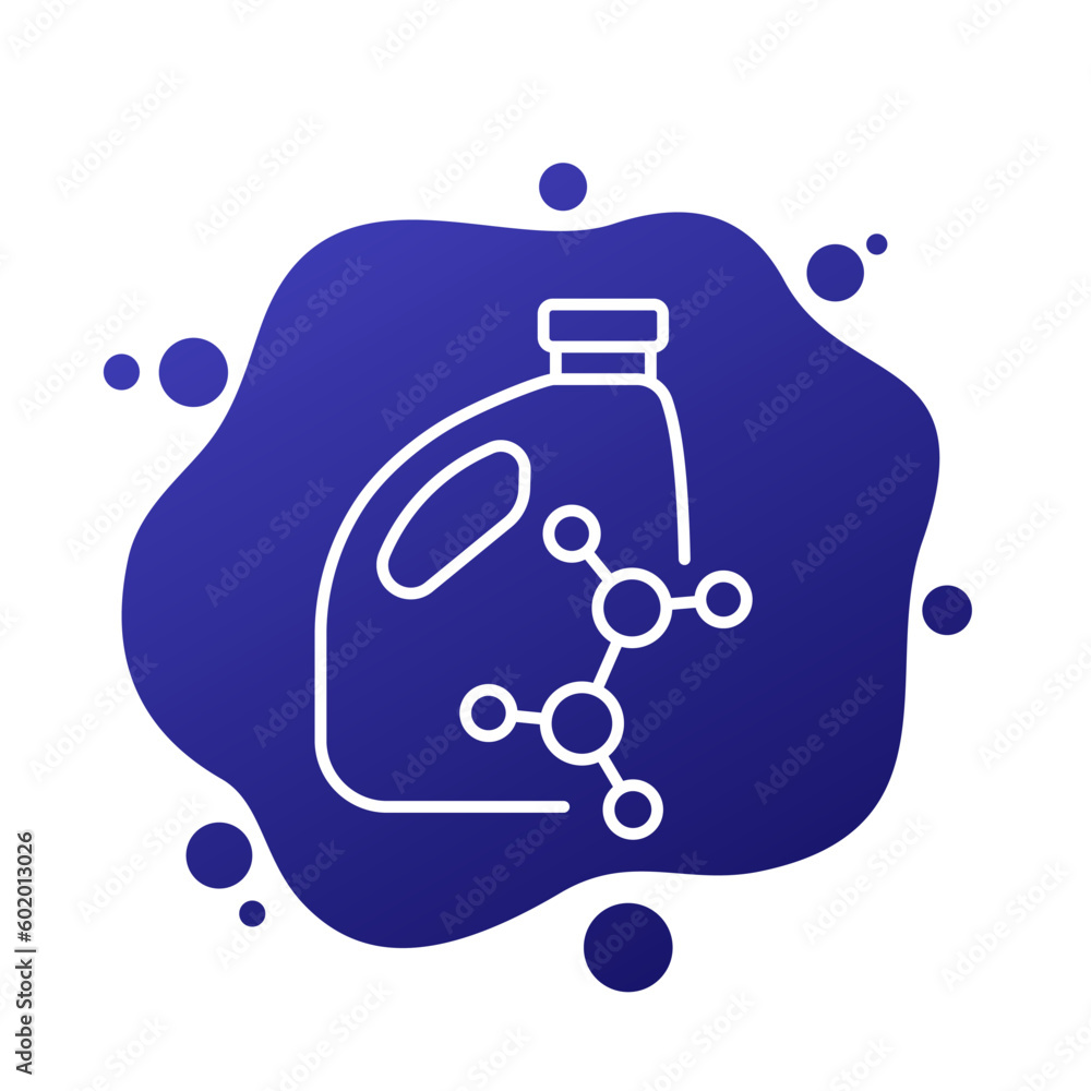 synthetic oil line icon, vector synthetic oil line icon, vector