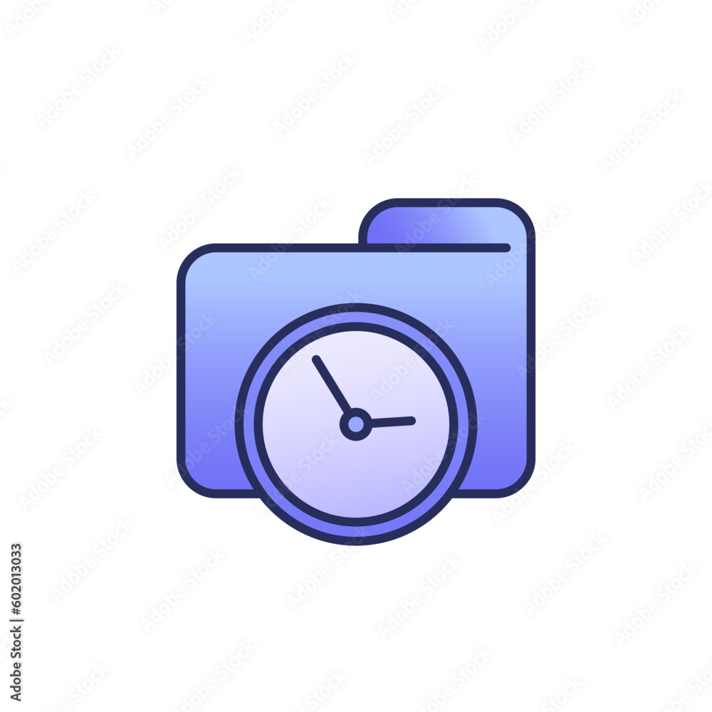 timesheet, tracking time icon with outline timesheet, tracking time icon with outline