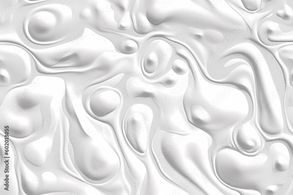 Seamless Pattern. Liquid pastel wavy melted plastic texture. Wrinkle silicone sheet. Wrinkle background. Notches of rubber sheet. Art illustration. Generative Ai. Seamless Pattern. Liquid pastel wavy melted plastic texture. Wrinkle silicone sheet. Wrinkle background. Notches of rubber sheet. Art illustration. Generative Ai.