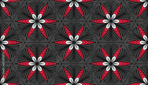 Geometric ethnic oriental pattern traditional Design for background,carpet,wallpaper,clothing,wrapping,Batik,fabric,Vector illustration.embroidery style.
