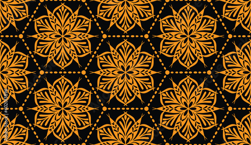 Geometric ethnic oriental pattern traditional Design for background,carpet,wallpaper,clothing,wrapping,Batik,fabric,Vector illustration.embroidery style.