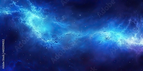 Blue Space Background with Light and Pattern. Abstract Art Concept Wallpaper. Generative AI illustrations.