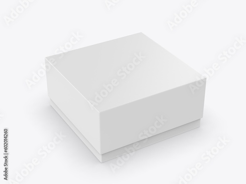 Wallpaper Mural Blank paper lid box template mockup, 3d render illustration. Torontodigital.ca