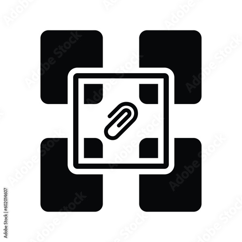 Add, attach sign icon.