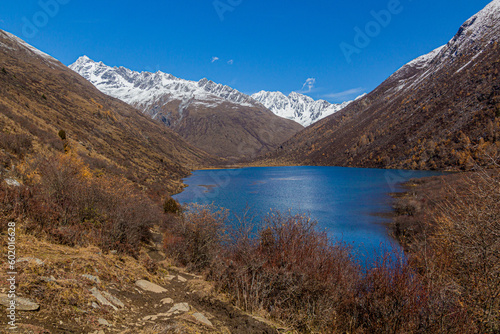Dahaizi lake in Haizi valley near Siguniang mountain in Sichuan province  China