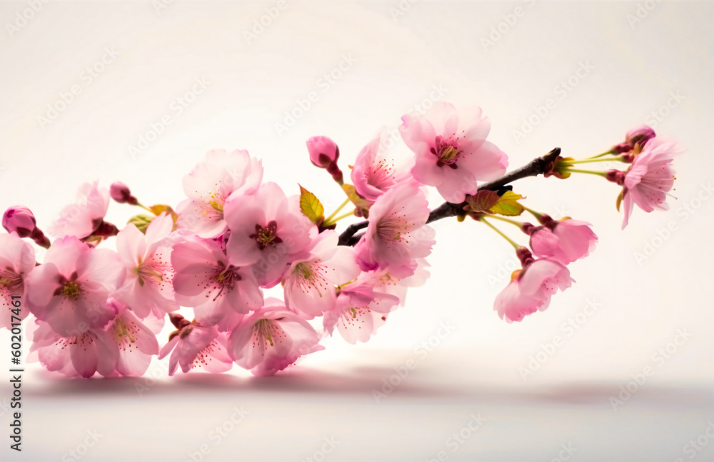 a white background with pink flowers on it