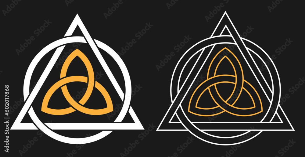 black and white triquetra black and white triquetra