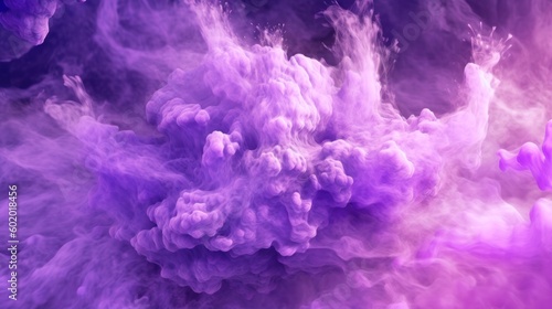 Shiny smoke. Glitter fluid. Ink water. Magic mist. Magenta purple and pink color particles texture paint vapor storm wave background.
