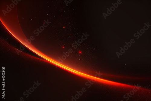 Black dark orange red brown shiny glitter abstract background with space. Generative Ai