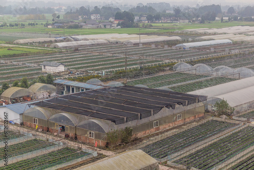 Greenhouses near Chengdu, China