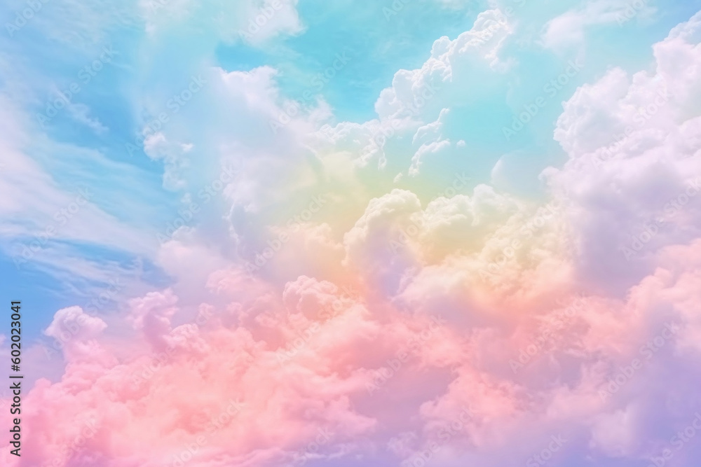 colorful rainbow sky background Generative AI colorful rainbow sky background Generative AI