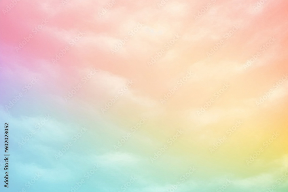 Fototapeta premium colorful rainbow sky background Generative AI