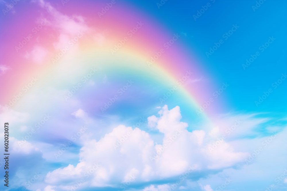 colorful rainbow sky background Generative AI colorful rainbow sky background Generative AI