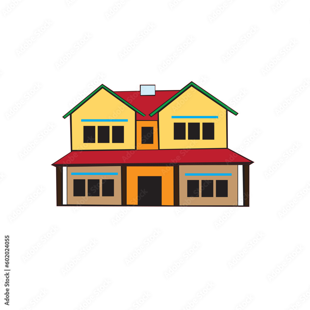 City building vector illustration graphic design .Fairytale small house City building vector illustration graphic design .Fairytale small house