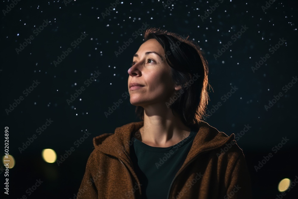 Portrait of a beautiful young woman at night in the city. Portrait of a beautiful young woman at night in the city.