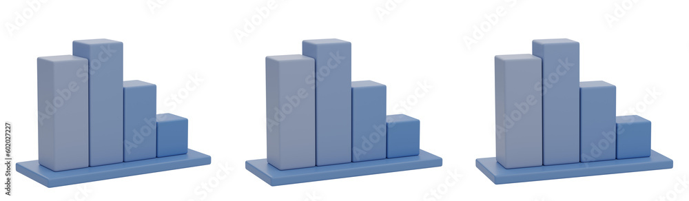 blue graph isolated on transparent background, PNG blue graph, 3d render, loss graph blue graph isolated on transparent background, PNG blue graph, 3d render, loss graph