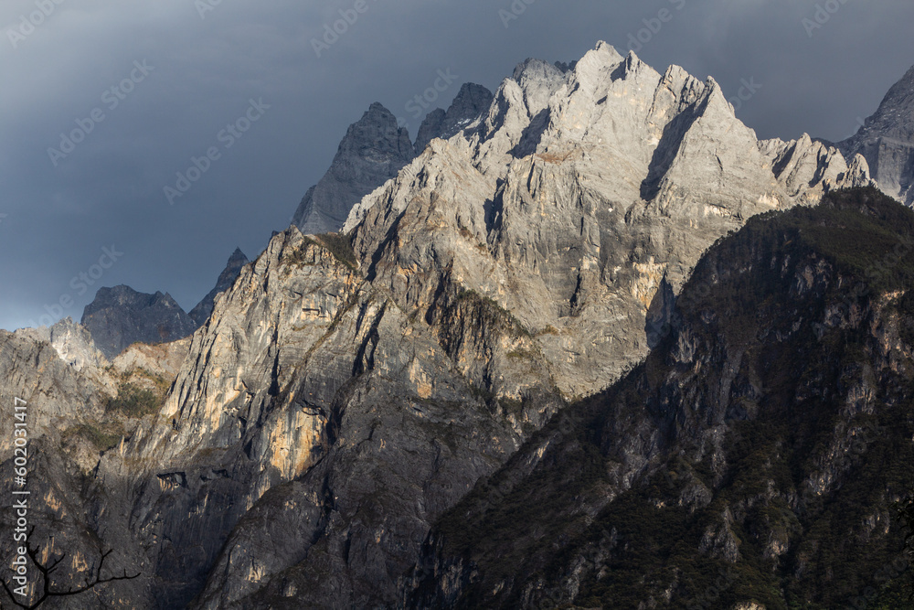 Peaks above Tiger Leaping Gorge, Yunnan province, China
