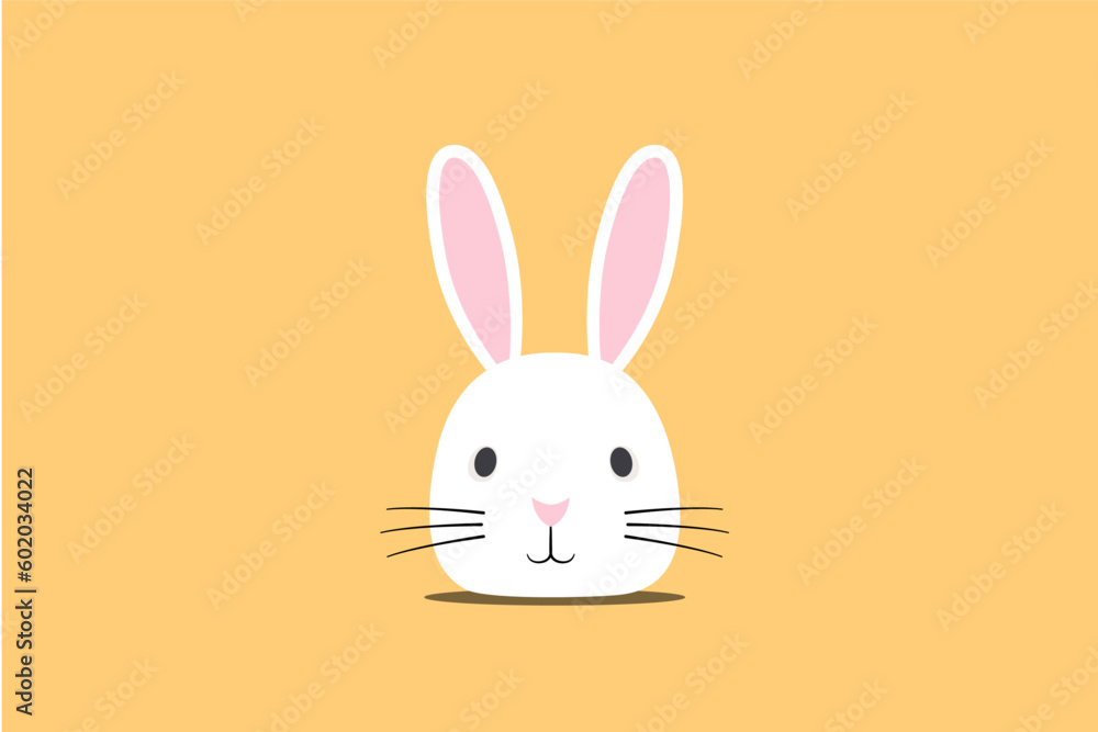 Obraz premium Cute rabbit for dicut sticker and logo