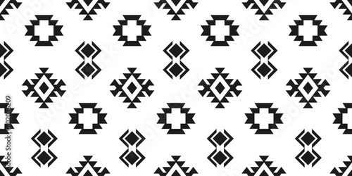 Southwestern Aztec Seamless Pattern. Navajo Print 