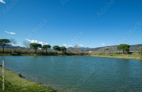 fishing lake in la spezia italy