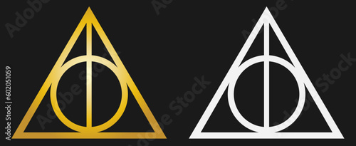 illustration of an background with deathy hallows