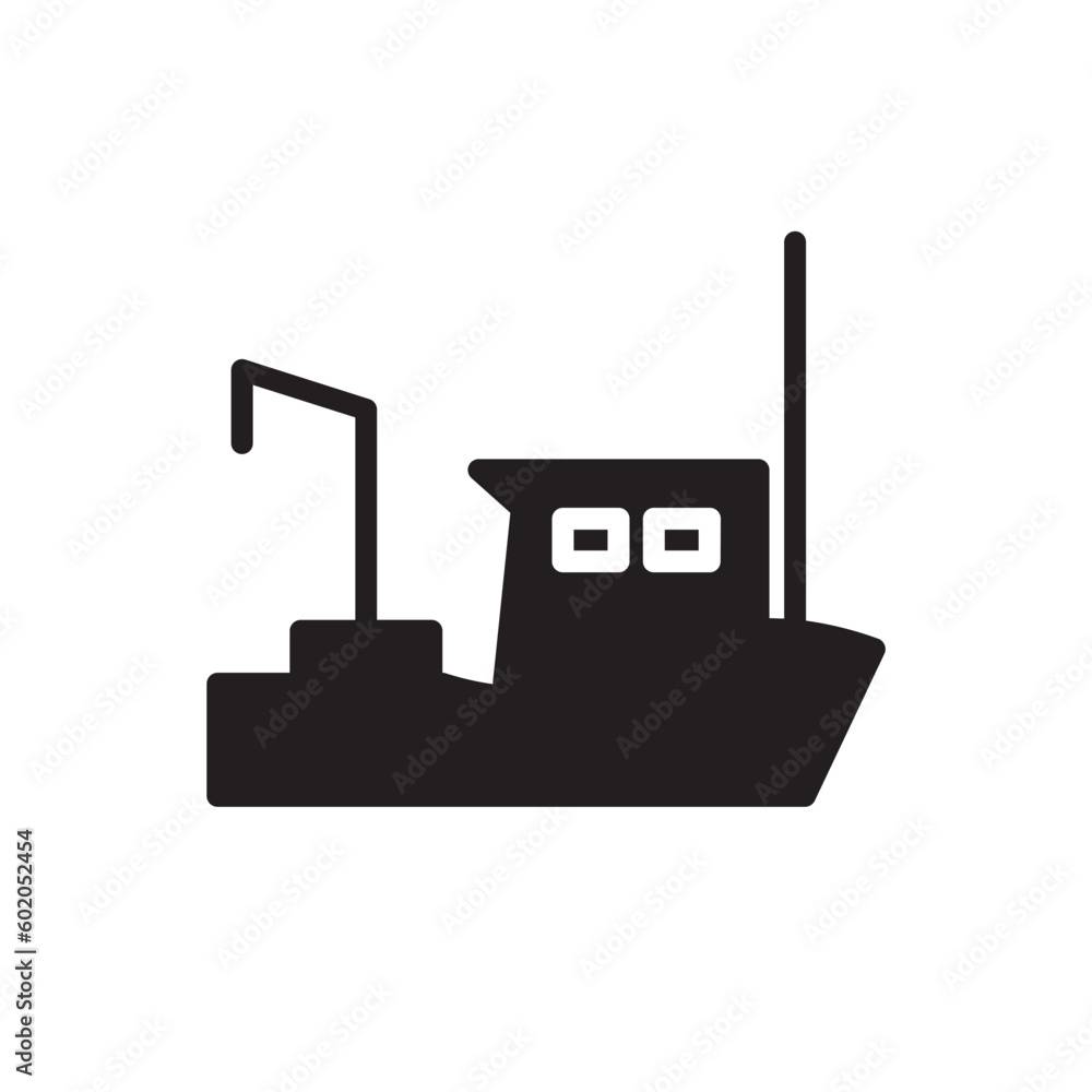 Boat Fishing Ship Icon Boat Fishing Ship Icon