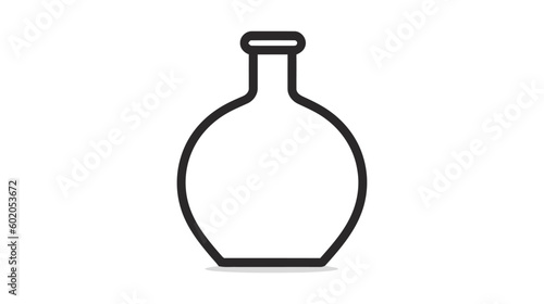 Bottle vector icon, logo isolated on white background