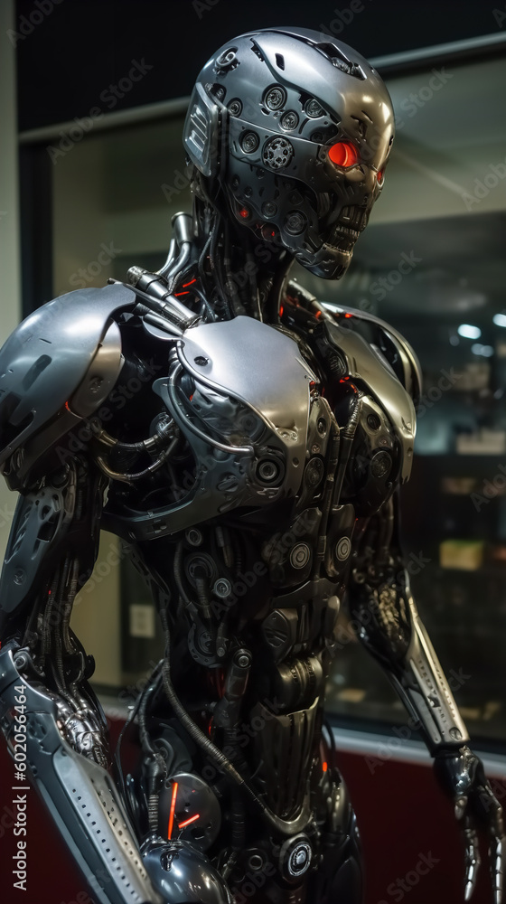 cyborg warrior controlled by openai chatgbt Generative AI cyborg warrior controlled by openai chatgbt Generative AI