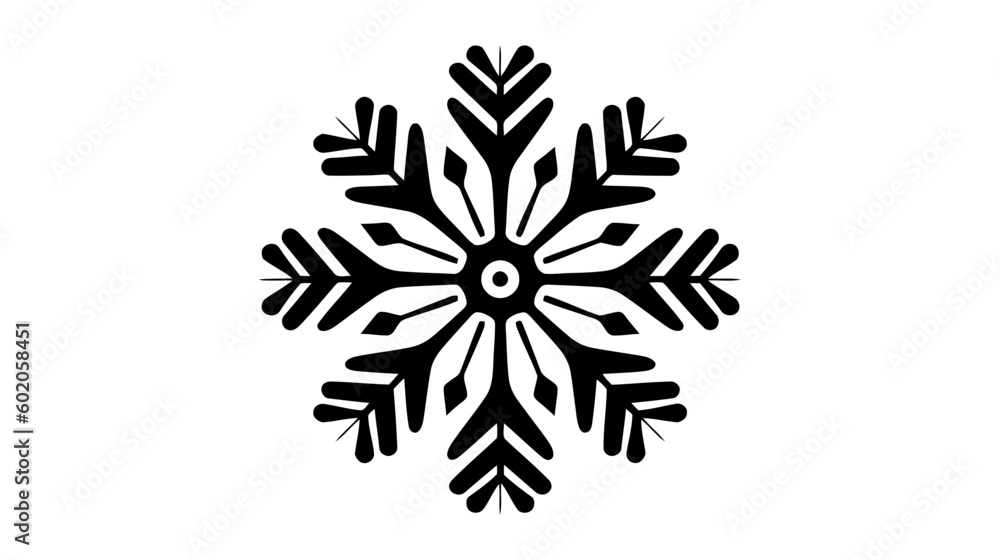 Snowflake icon, vector logo isolated on white background Snowflake icon, vector logo isolated on white background