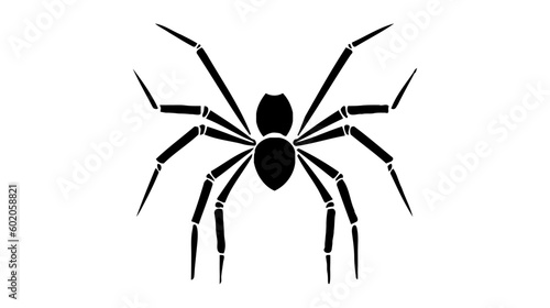 Spider black icon, logo. Vector illustration isolated on white background © artisttop