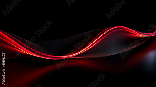 simple red linie on a black background