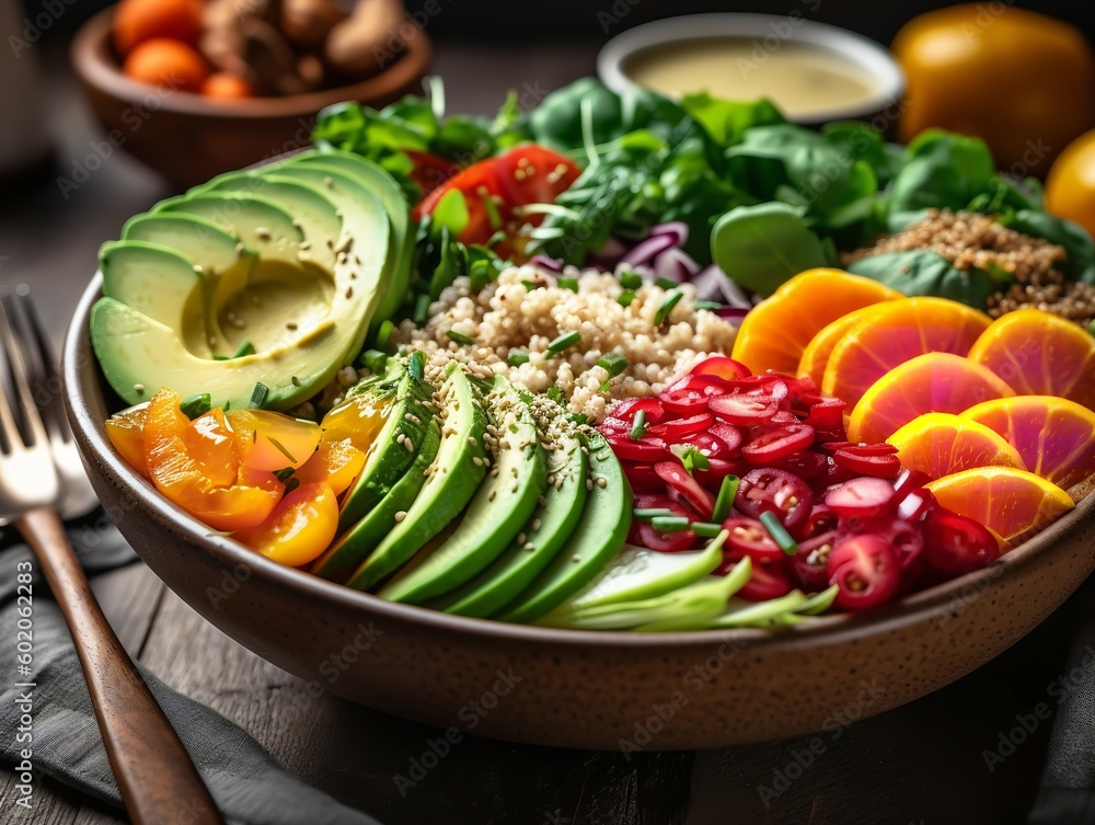 The Vibrant Vision of a Vegan Salad Bowl The Vibrant Vision of a Vegan Salad Bowl