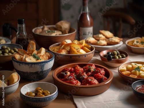 The Thrilling Tapestry of a Tapas Spread © VisualMarketplace